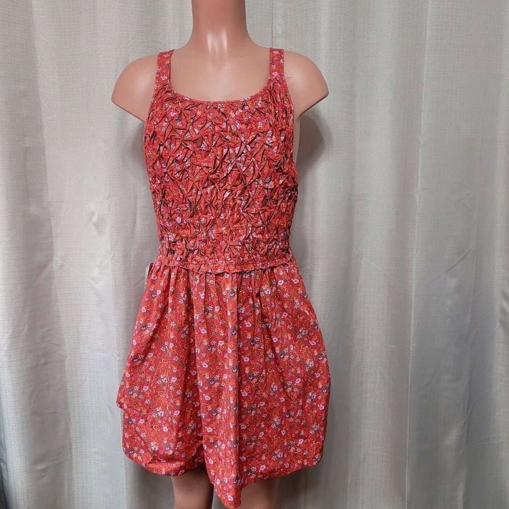 Free People Red Floral Mini Dress